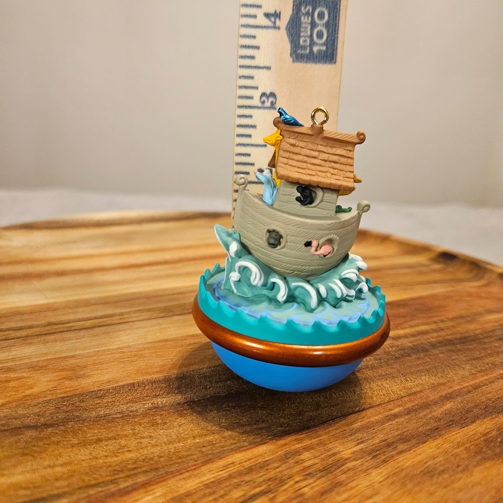 NIB vintage Hallmark Keepsake Ornament 1996 Jolly Wolly‎ Ark Ken Crow Noah's Ark - Picture 10 of 10